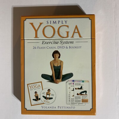 YOLANDA PETTINATO - SIMPLY YOGA: EXERCISE SYSTEM WORKOUT DVD + BOOKLET + CARDS