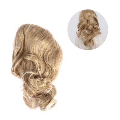 Schulter Länge Perücke 80s Disco Perücken Blond Perücke Mit Vorder Cut