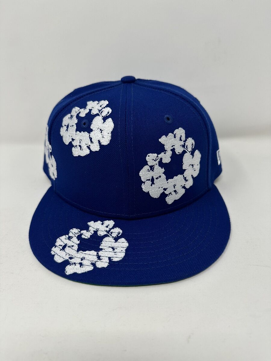 Denim Tears New Era Blue Fitted Hat Size 7 1/8 2023 Brand Denim Tears New Era Blue Fitted Hat Size 7 1/8 2023 Brand