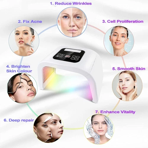 7 Color LED PDT Light Photon Therapy Facial Skin Care Anti-Ageing Beauty Machine - Picture 6 of 12