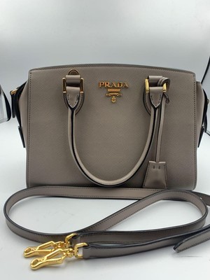 Prada Saffiano Argilla Bag Greige | eBay