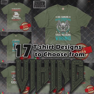 Viking t-shirt, Valhalla, Norse, Mythology, tee, Ragnar, Odin, Skål, Skull
