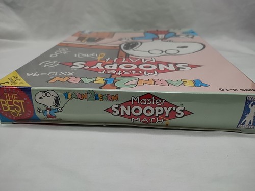Yearn 2 Learn Master Snoopy's Math Video Game Sealed - Picture 6 of 7
