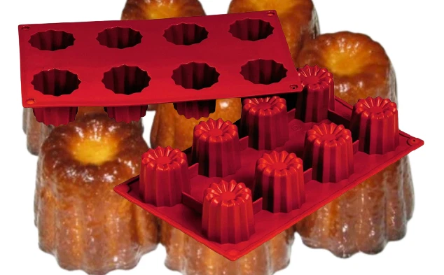 Silicone Fluted Mould - 8 Cavity - High Quality - -60°C to +260°C