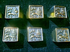 LION OF JUDAH RING size 4 to 17 RASTAFARI  Haile Selassie, Bob Marley, Brass