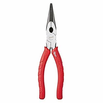 Milwaukee 48-22-6101 8-Inch Long Nose Pliers with Reaming Head and Onboard Fish 