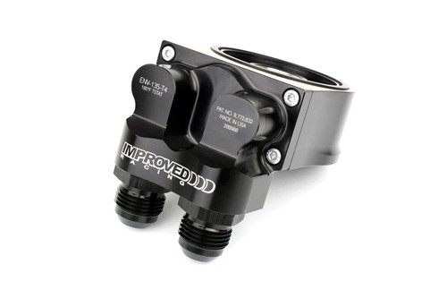 Oil Filter Sandwich Plate with Thermostat for Oil Coolers, 90-Degree Ports, 2... - Picture 2 of 4