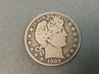 1909 S Barber Head Silver Half  1/2 Dollar Estate Find 90% Silver