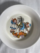 Vintage 1969 Oneida Deluxe Raggedy Ann And Andy Melamine Childs Bowl