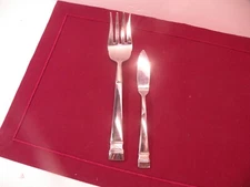 Cold Meat Serving Fork & Master Butter Knife ONEIDA VILLANOVA Stainless Flatware