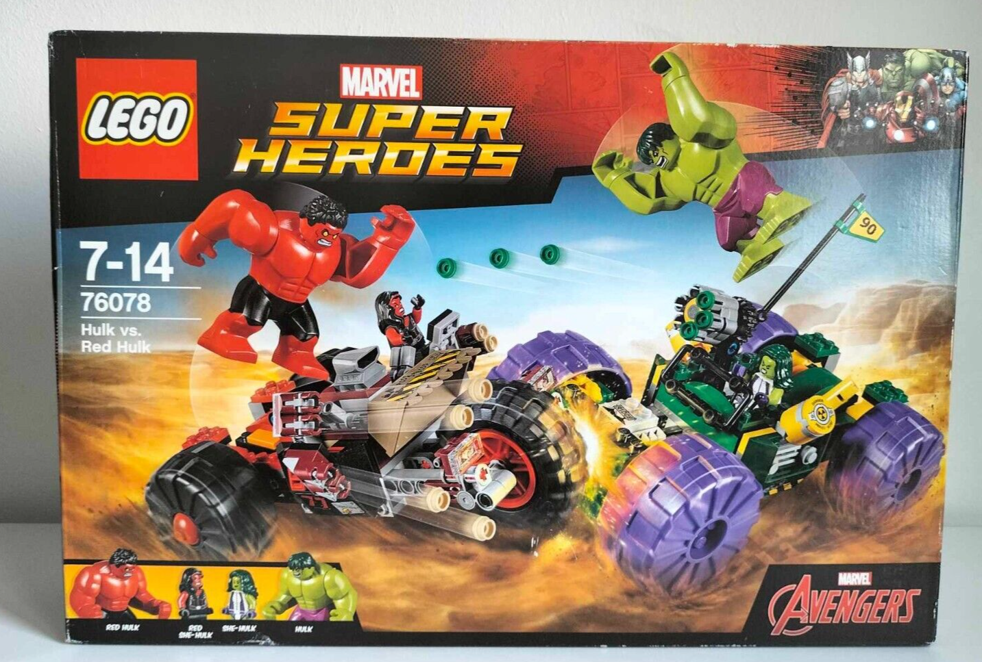 LEGO Marvel Super Heroes Avengers 76078 Hulk vs. Red Hulk She-Hulk Neuf - 2017