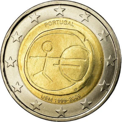 [#771530] Portugal, 2 Euro, European Monetary Union, 10th Anniversary, 2009, SPL - Photo 1/2