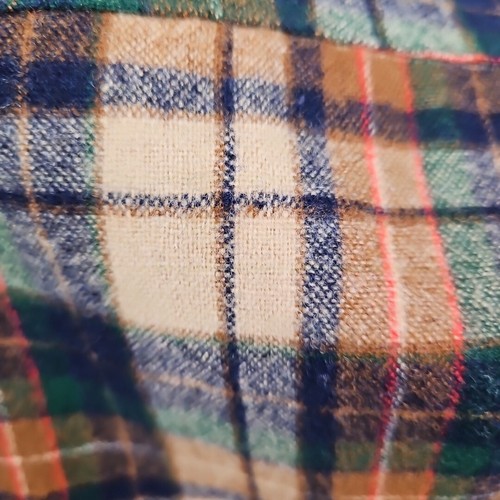 Vtg 1960s Pendleton Plaid Board Shirt Mens Size Medium Virgin Wool Brown Button - Picture 14 of 14