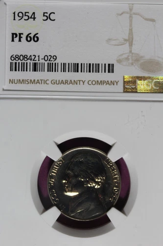 1954 - NGC 5C PF66 JEFFERSON NICKEL #B47368