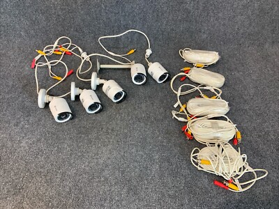 Set of 5 Swann SWPRO-540 CAM Night Vision Security System Cameras & Cables WORKS