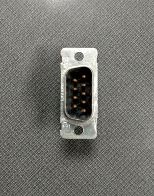10 x DB9 D-SUB 9-Pin Male Crimp Pin Type RS232 Connector Assembly Cup Socket Lot