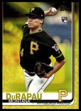 2019 Topps Update Montana DuRapau #US228 Walgreens Yellow RC Pittsburgh Pirates