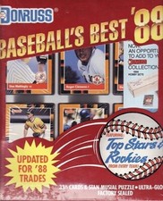 1988 DONRUSS BASEBALL'S BEST Retail Orange SET FACTORY SEALED - #A0L_#3L