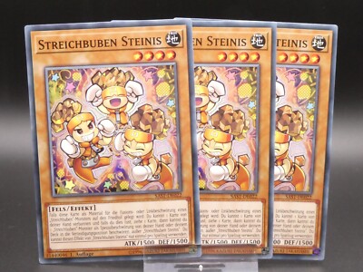 Yugioh Playset 3x Streichbuben Steinis SAST DE022/ Common/ Near Mint/ Deutsch
