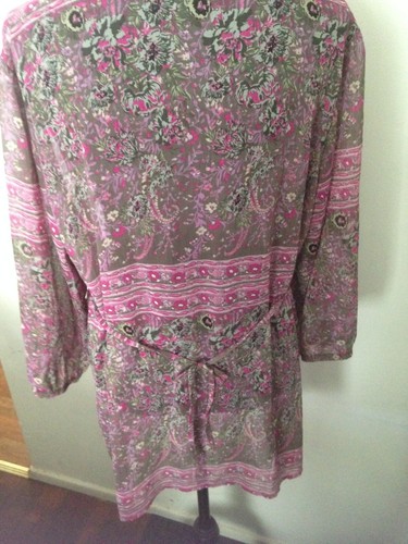 Pink Multi Hippie Long Sleeve Top - Picture 2 of 3
