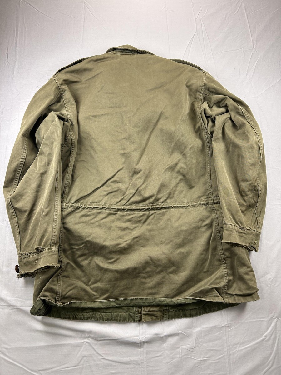 Vintage M43 Military Field Jacket 38 L WW2 40s US Army Parka Coat