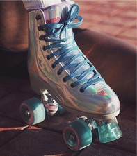 Impala Quad Roller Skates - HOLOGRAPHIC - US Size 10 - Vegan - BRAND NEW 