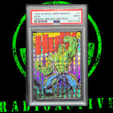 Pop 4 None HIGHER) 1994 MARVEL PEPSI MEXICO PRISMA EDICIÓN LIMITADA 1 HULK PSA 9