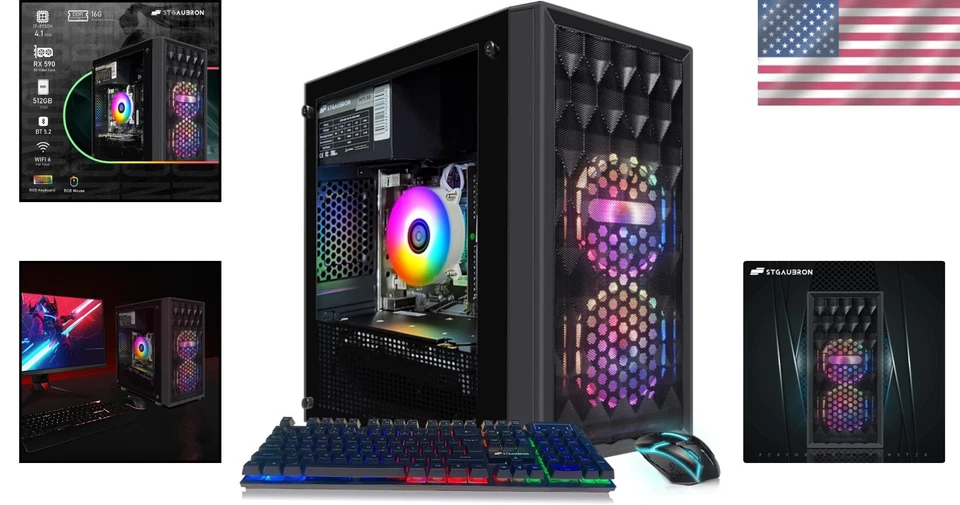 Versatile Gaming Desktop with Intel i7, 16GB RAM & WiFi 6, Perfect for Streaming - Image 2 of 4