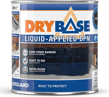 Liquid Damp Proof Membrane 1L - Black Waterproof Paint for Interior & Exterior
