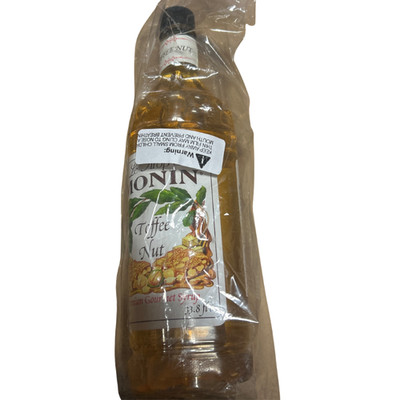 Monin Toffee Nut Syrup 33.8oz Premium Coffee Flavoring 1 Liter Bottle