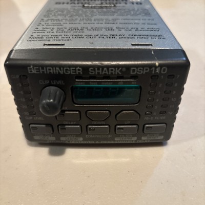 Behringer Shark DSP110 Digital Multi-Function Signal Processor - READ NO AC 