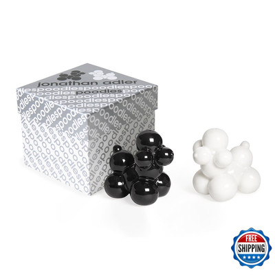 Jonathan Adler Poodles Salt Pepper Shakers Black And White 22335