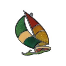 Suncatcher Sailboat Sparkle 5"  3.5"