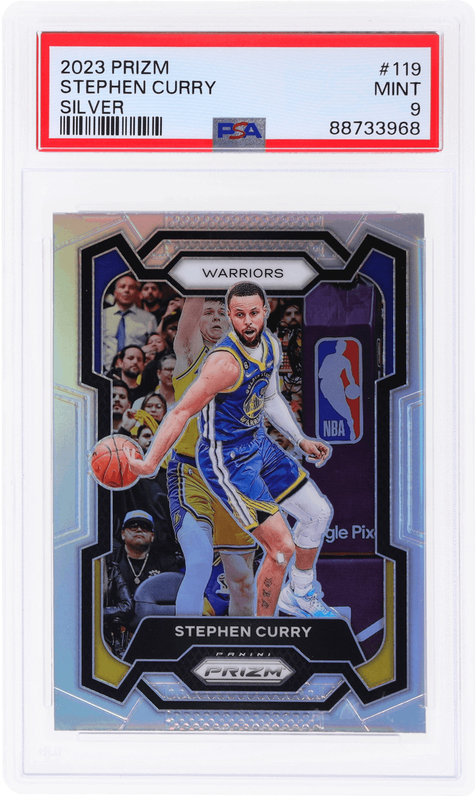 2023 Panini Prizm Stephen Curry Silver #119 PSA 9