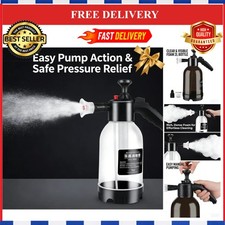 2L Hand Pressure Sprayer Bottle Foam Car Wash Garden Watering Nozzle
