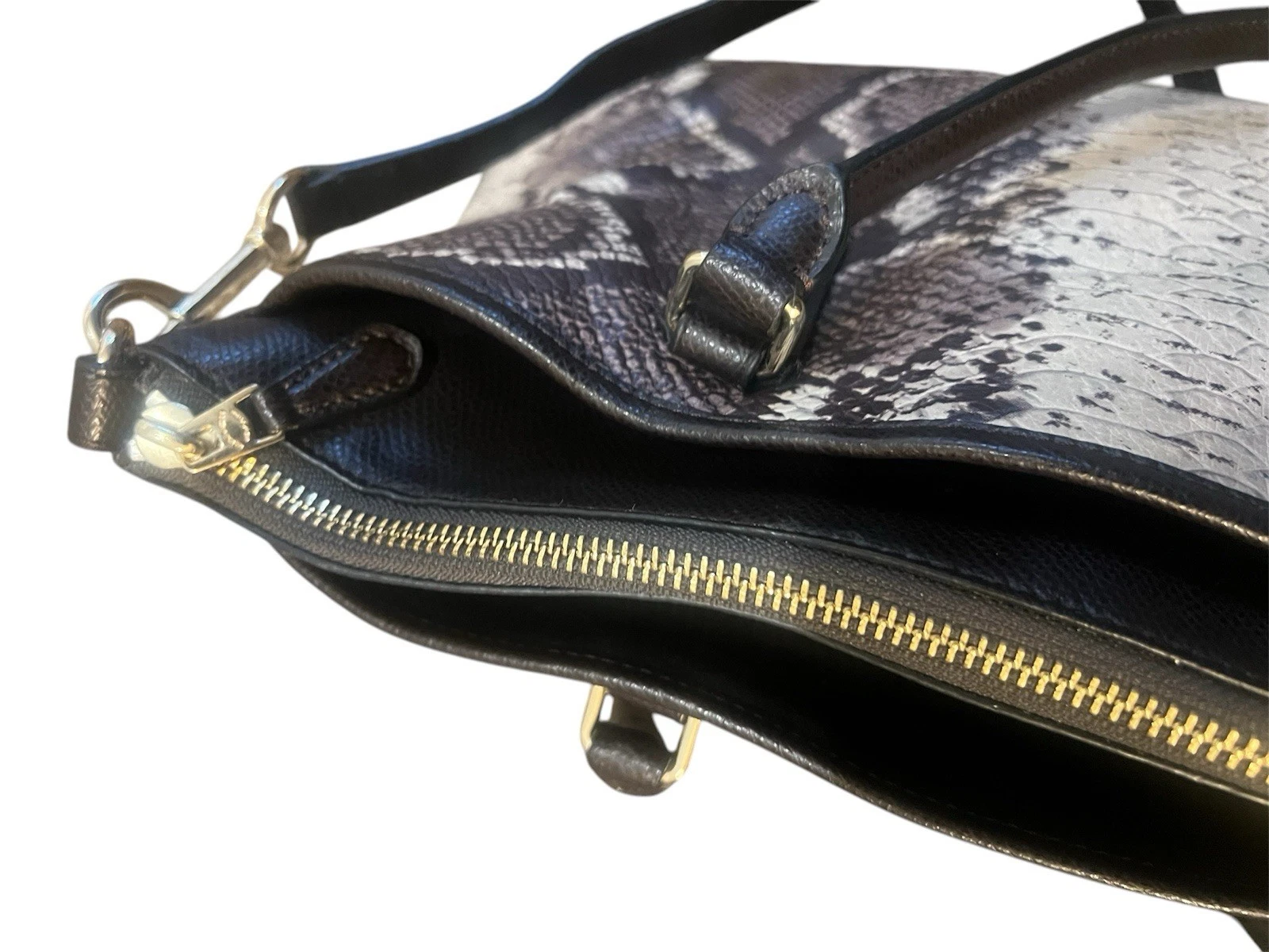 Borsa a tracolla Coach Morgan in pelle di pitone F35881