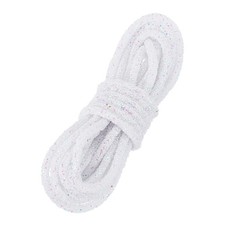 Sequins Rope, 5.5 Yard 6mm Sequins Rhinestone Tube Cord, White