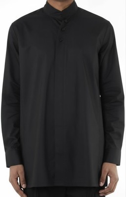 La Haine Inside Us Stehkragen Shirt Asymmetrische Knopfleiste XL Cotton Neu# Y-3