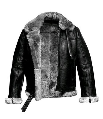 New Men's RAF Aviator Real Leather Jacket Coat B3 Bomber Sheep Skin Pilot Flying