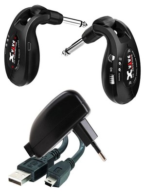 Top digital Gitarrenfunksystem mit USB-Kabel & Netzteil ideal für Bühnenmusiker