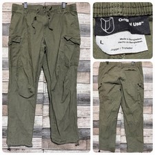 Original Use Ripstop Cargo Joggers Pants Men  s L Green Ankle Cinch Inseam 28 