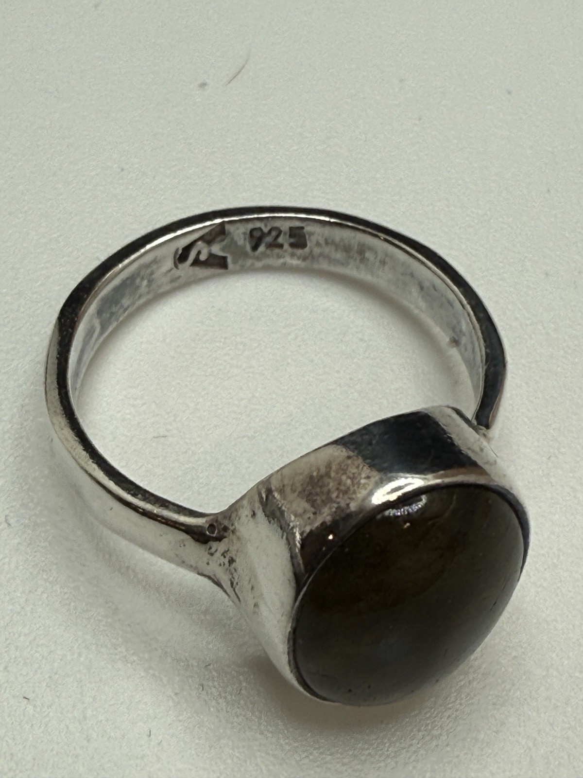 Signed Simple Labradorite Ring size 7 - image 4