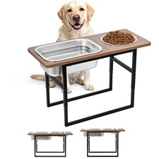Elevated Dog Bowls for Large and X-Large Breed, 2 Stainless Steel Bowls