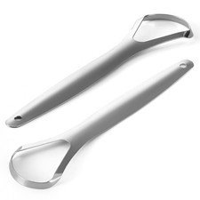 JMU Tongue Scraper Cleaner 304 Stainless Steel Tongue Cleaner for Adult 2pcs
