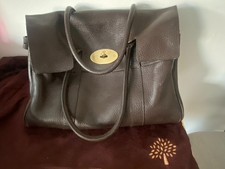 Mulberry Bayswater leather tote bag, chocolate