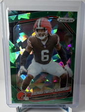 Panini Prizm Exclusive Green Ice Jeremiah Owusu-Koramoah #159 Cleveland Browns