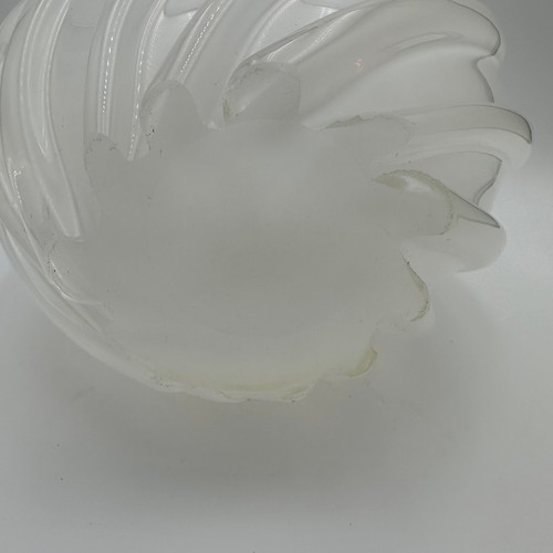 Vaso vintage in vetro 12" di Larry Laslo opalescente arte italiana vaso in vetro vortice - Foto 8 di 10