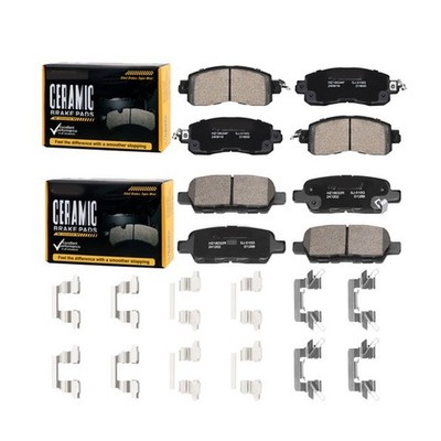 Front and Rear Ceramic Disc Brake Pad For 2013-2022 Nissan Altima 2014-2017 Leaf