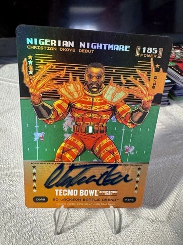 Bo Jackson Battle Arena Tecmo Bowl Nigerian Nightmare Inspired Ink Fire 8/50
