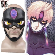 Anime Dandadan Enjoji Jin Evil Eye Mask Halloween Cosplay Props Latex Headgear